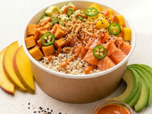 spicy salmon bowl