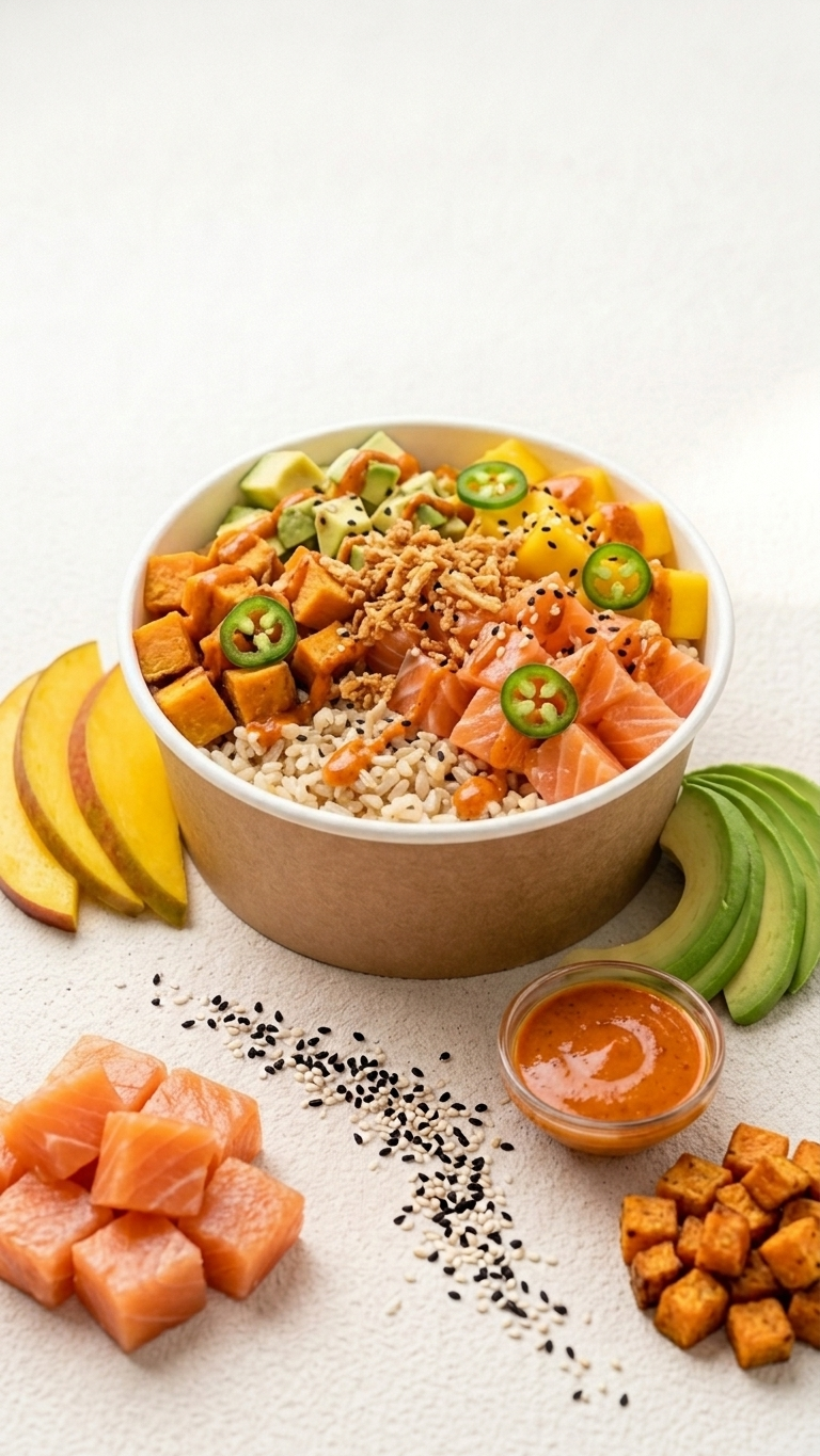spicy salmon bowl spicy salmon bowl